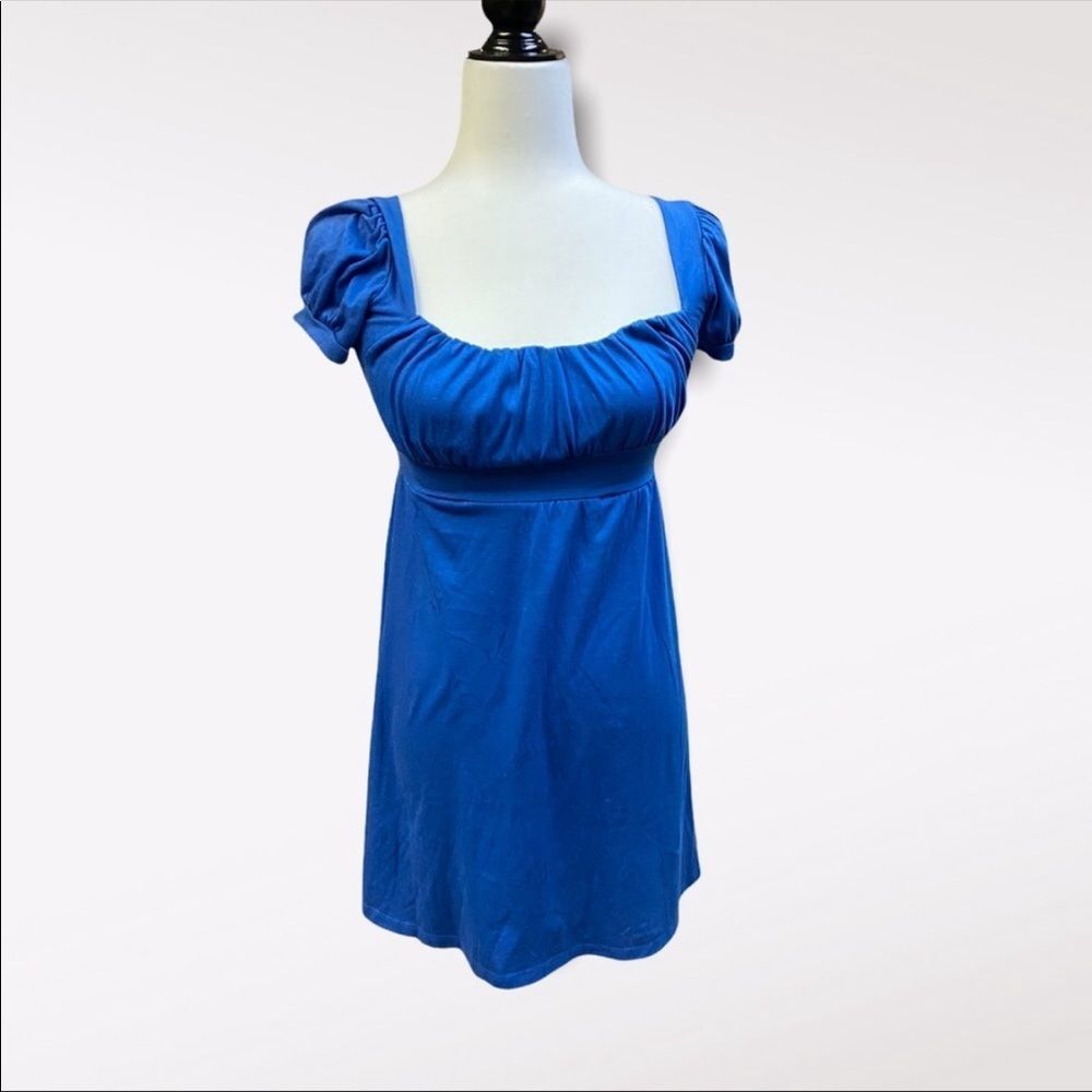 LE CHATEAU | Blue Puff Sleeve Shirt